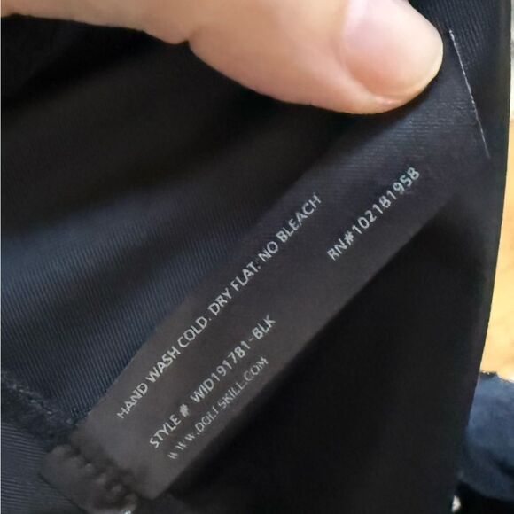 Dolls Kill Widow Blind Faith Velvet Lace Trim Mini Dress in Black L NWOT - Picture 7 of 13